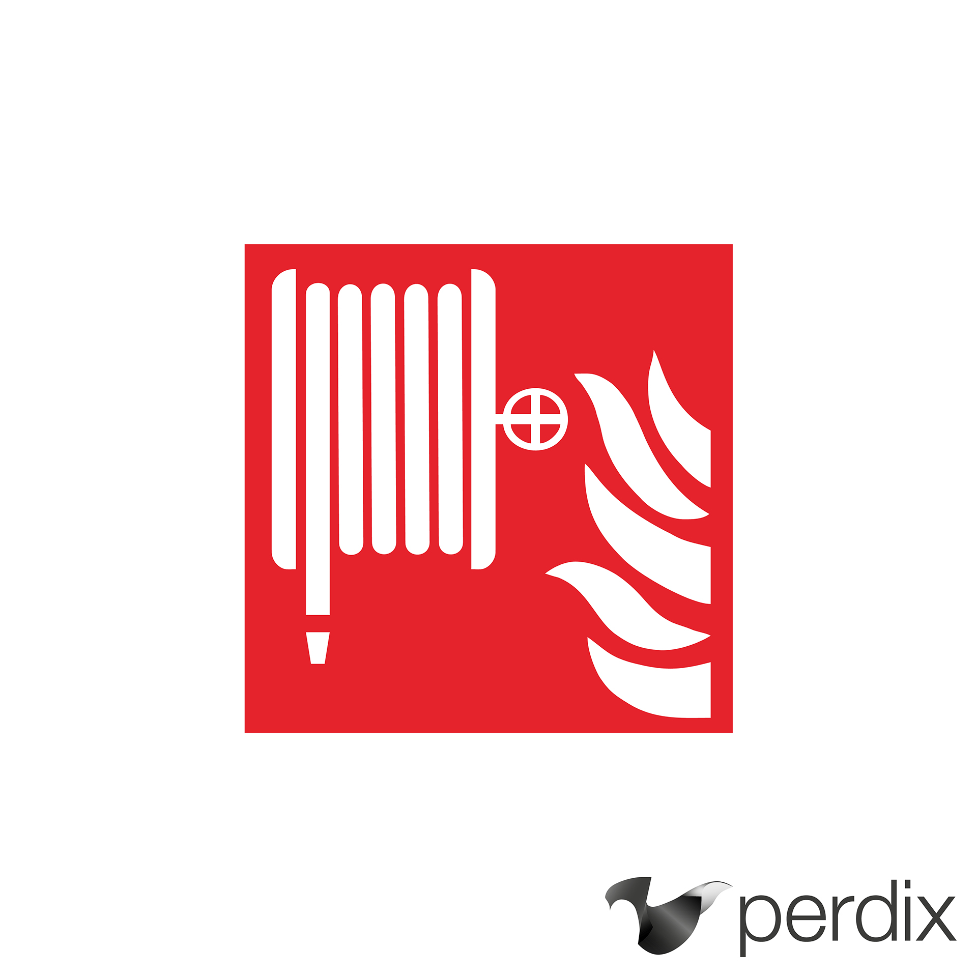 Piktogramm: Feuerschlauchtrommel (fire hose reel)