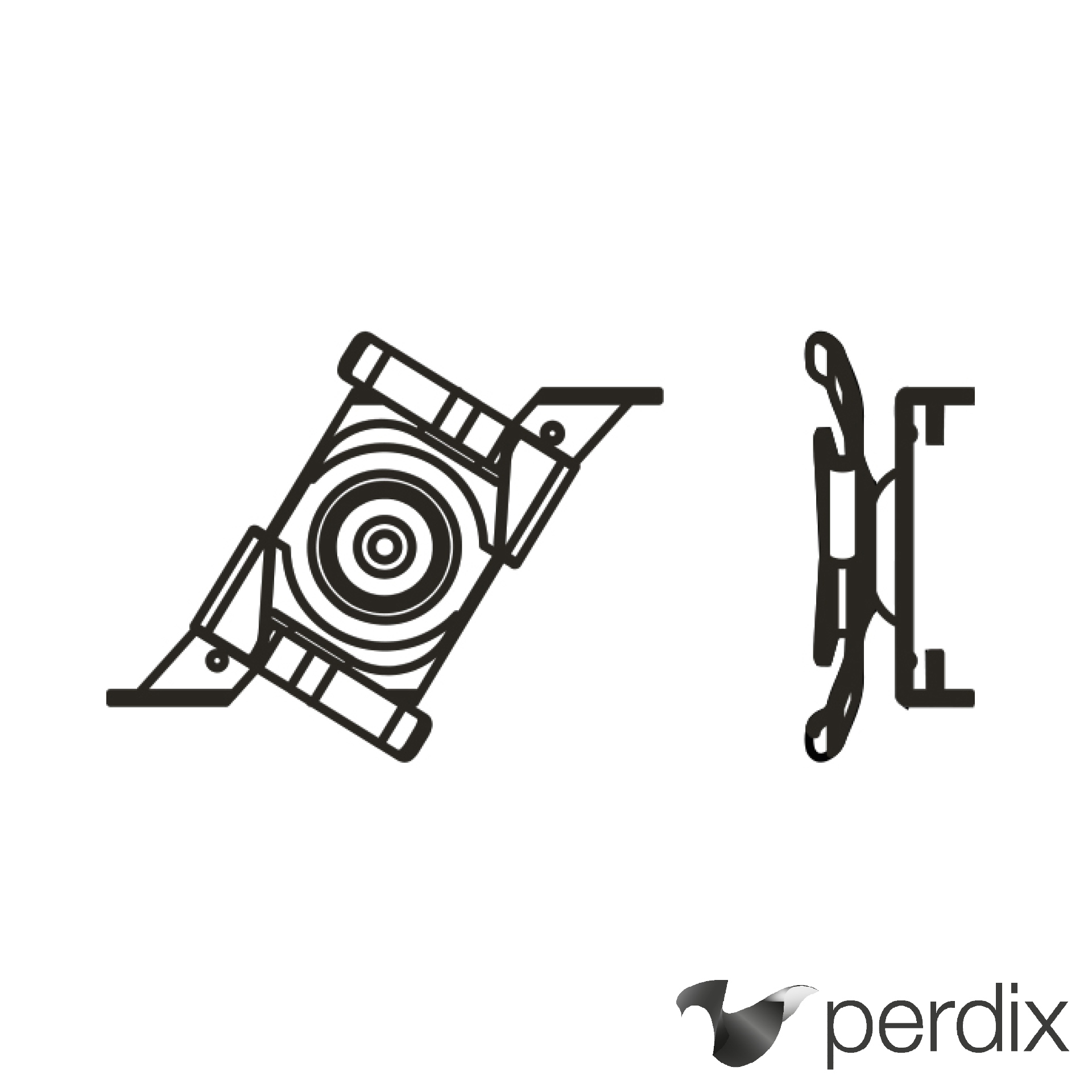 Befestigung für Rasterdecke mit T-Profil