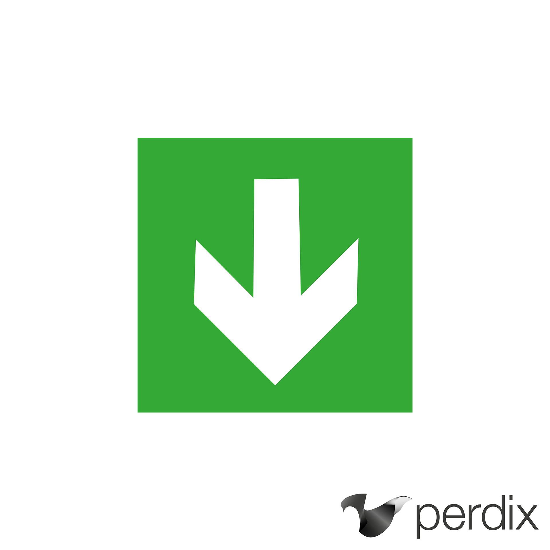 Piktogramm: Unten (down arrow)