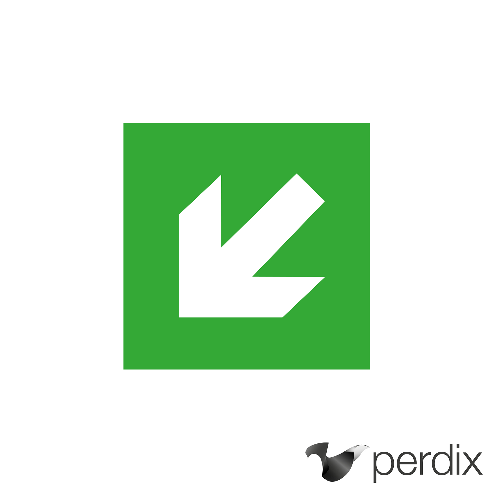 Piktogramm: Unten links (bottom left arrow)