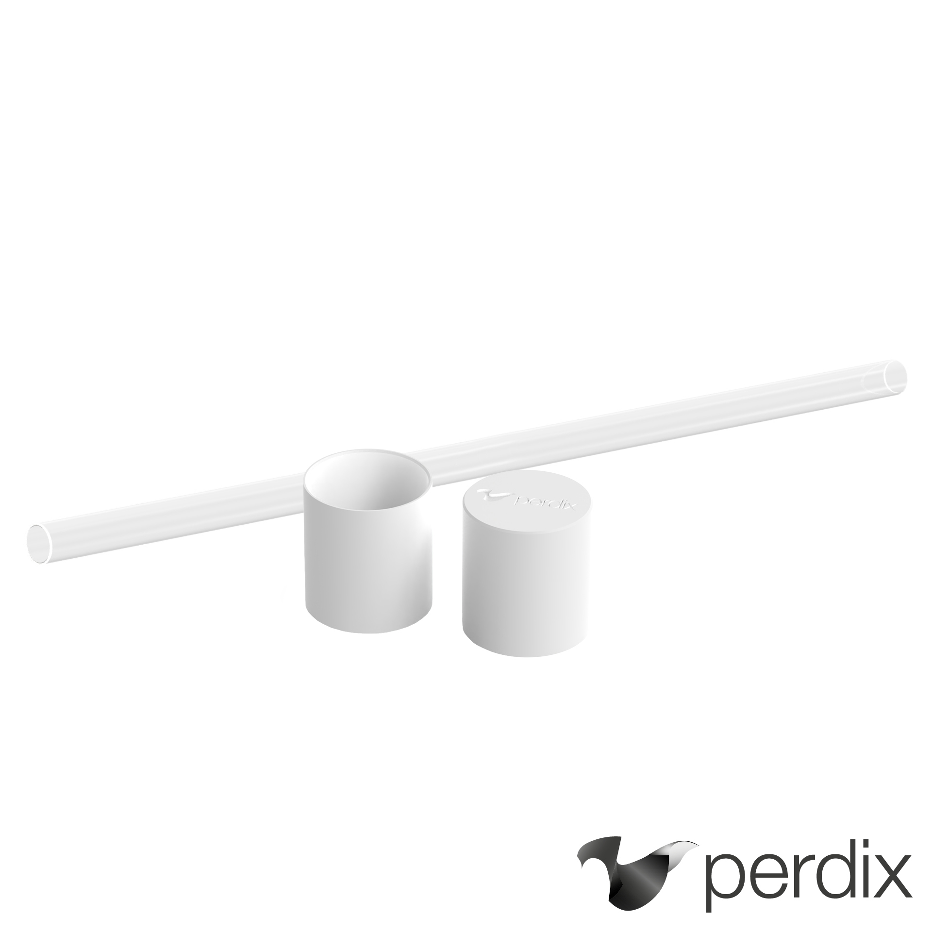 Pendant-Kit horizontal | 2m PC-Rohr + 2m Kabel + 1 Satz Endkappen