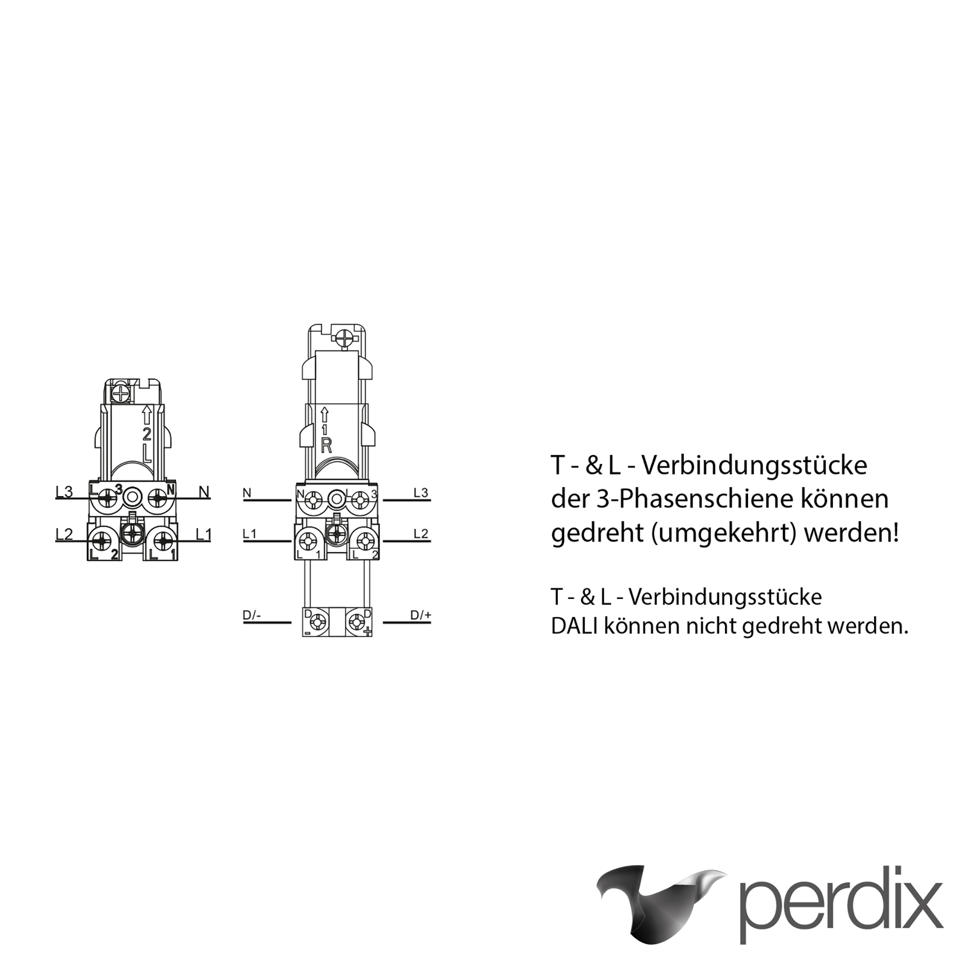 90° L-Verbindungsstück DALI